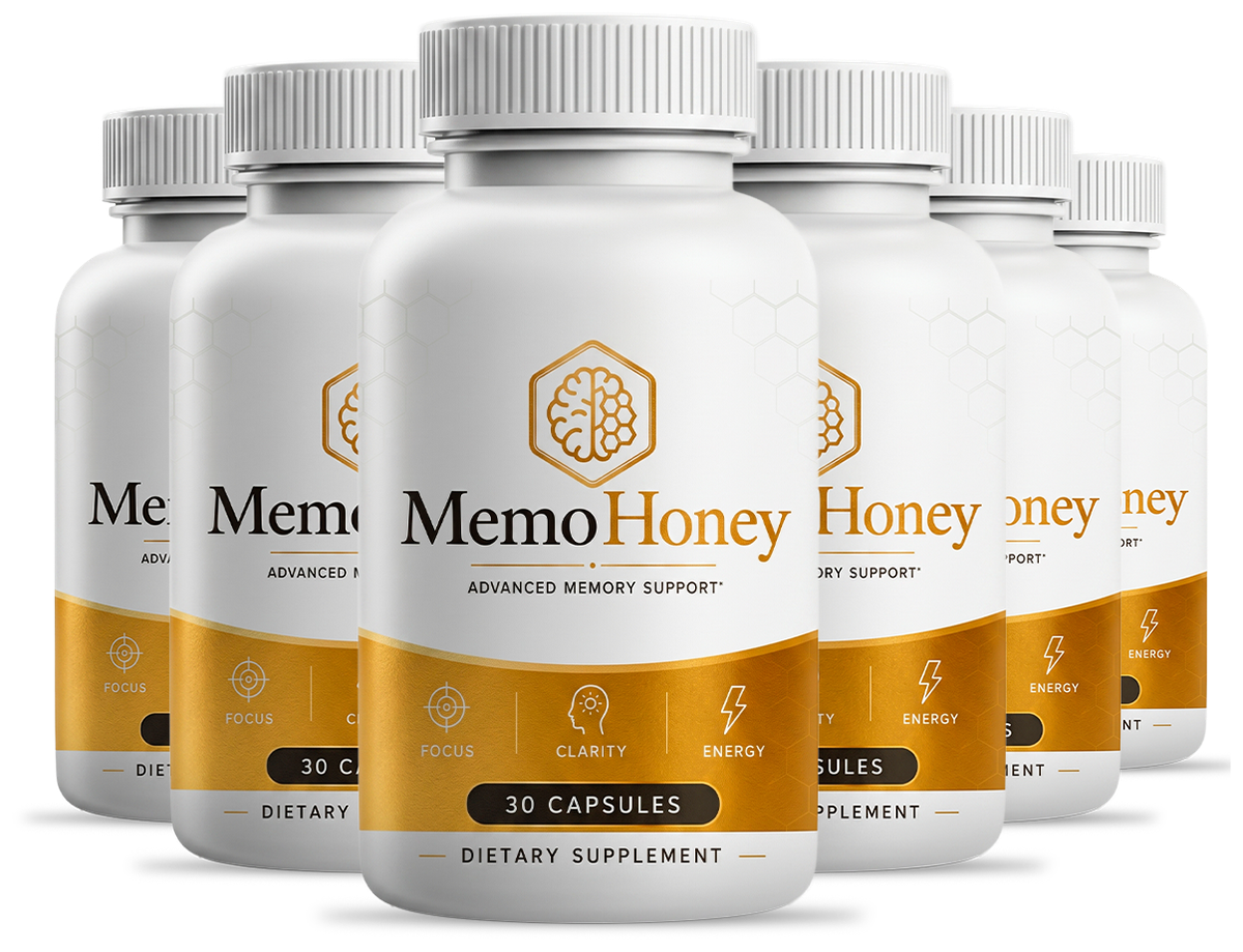 MemoHoney six bottle package — the 180-day supply with the biggest MemoHoney discount