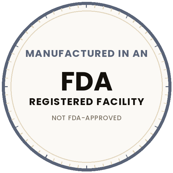 Produced in an FDA-registered facility
